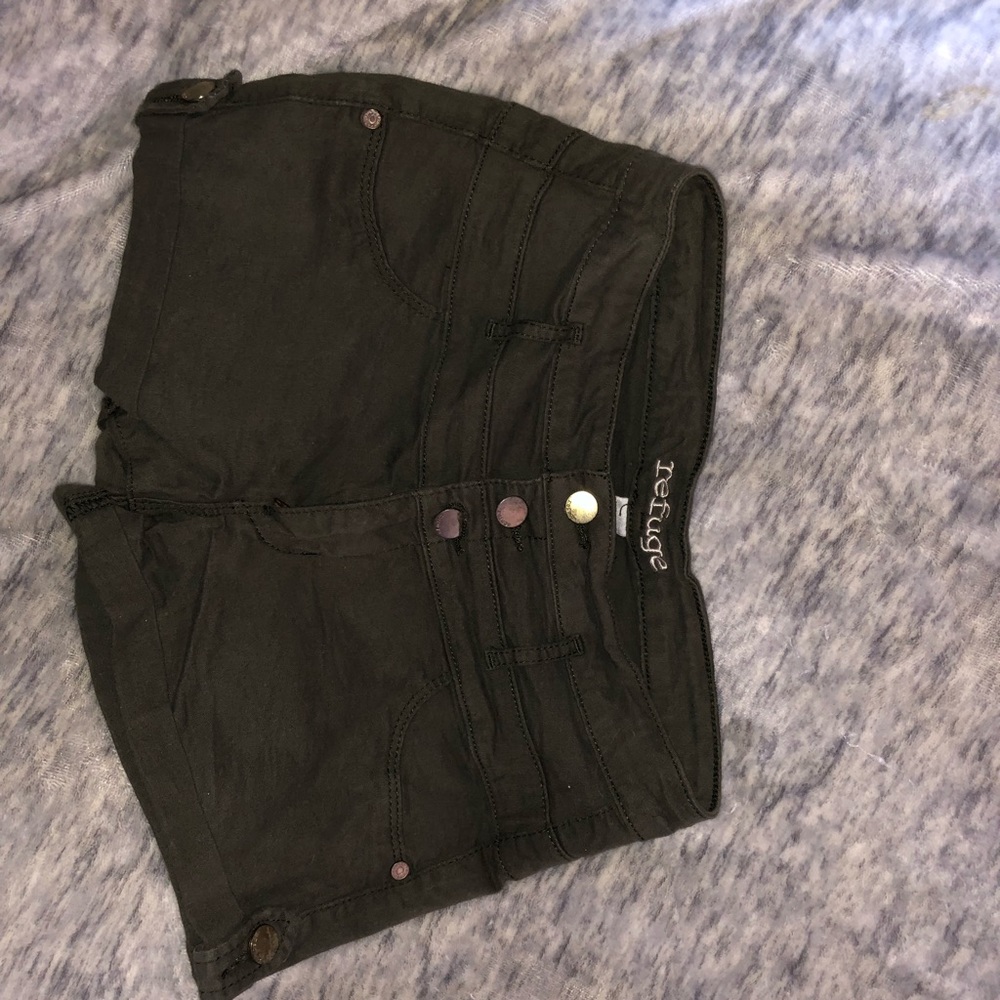 Army green shorts